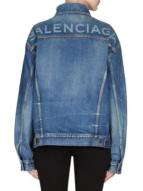 balenciaga denim jacket women